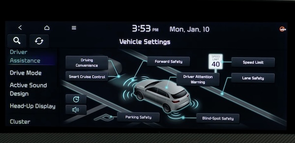Vehicle Settings - Infotainment System